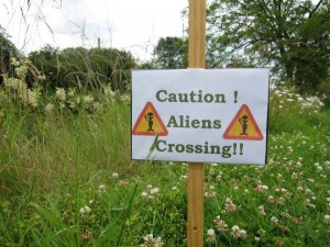 Funny sign Crop Circles UK